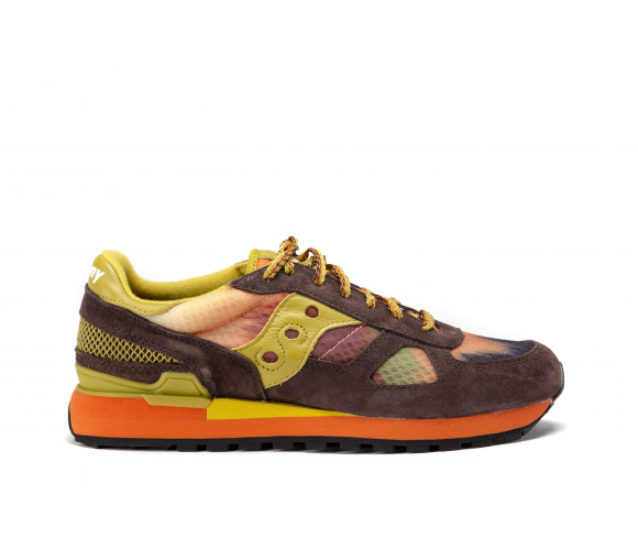 "shadow o' chamonix" leather & fabric sneakers 
