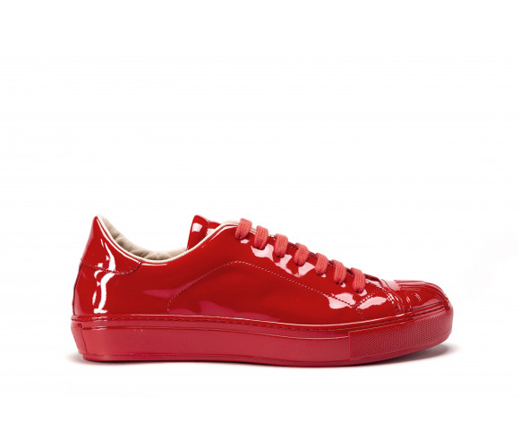 "biancospino" patent leather sneakers