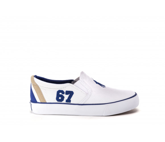 "vincent" canvas slip-on sneakers
