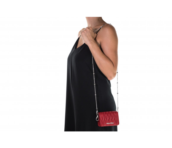 Matelassé Leather Mini Shoulder Bag