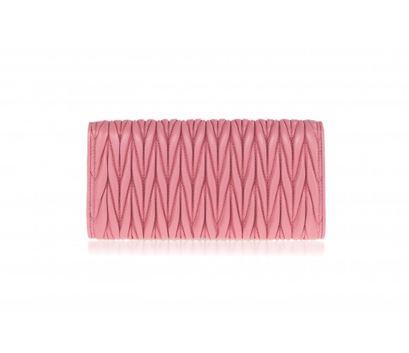 Matelassé leather Continental wallet