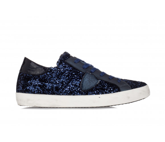 'Paris' Glittered Suede Sneakers