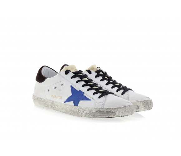 'Superstar' Leather & Textile Sneakers