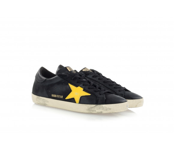 'Superstar' Low-Top Nabuck Sneakers