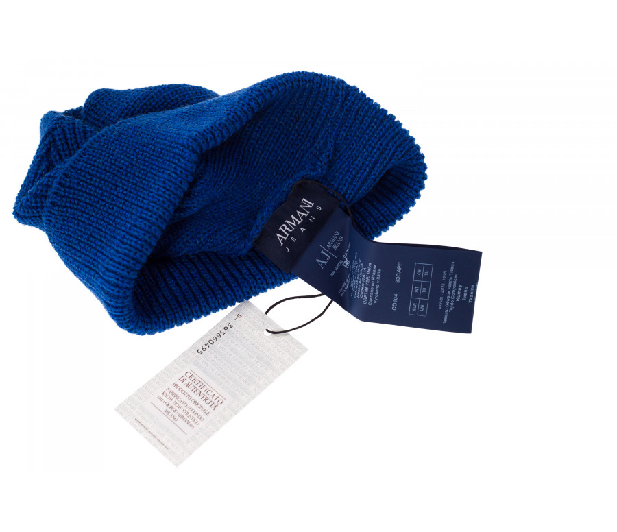 Strickmütze Aus Acryl Mit Logo-Label