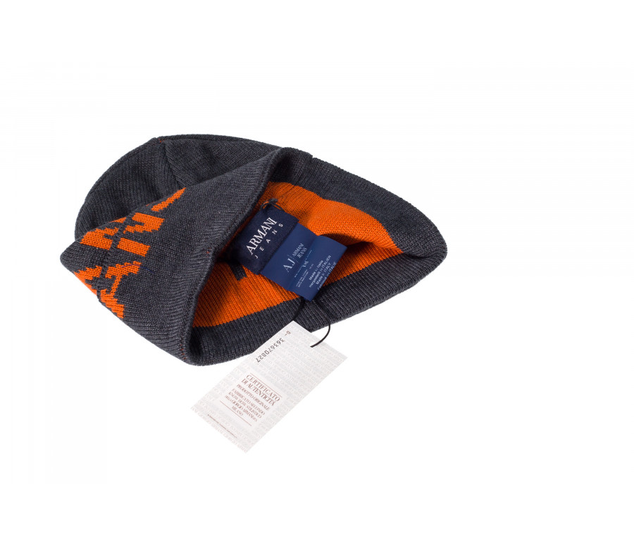 Logo Knit Wool Blend Beanie Hat
