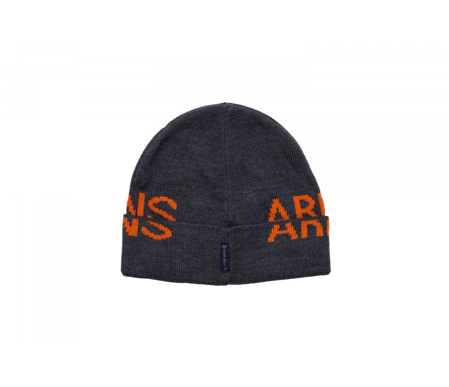 Logo Knit Wool Blend Beanie Hat