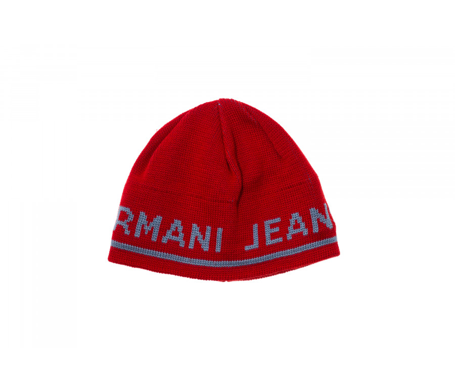 Logo Knit Wool Blend Beanie Hat