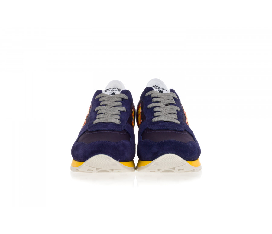'Antares' Suede & Technical Fabric Sneakers