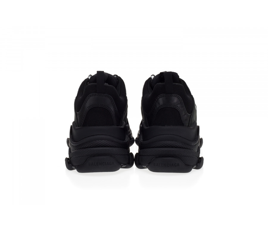 'Triple S' Oversized Leather And Technical Fabric Sneakers