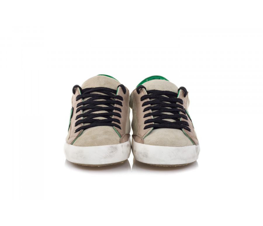 'Paris' Suede And Leather Sneakers