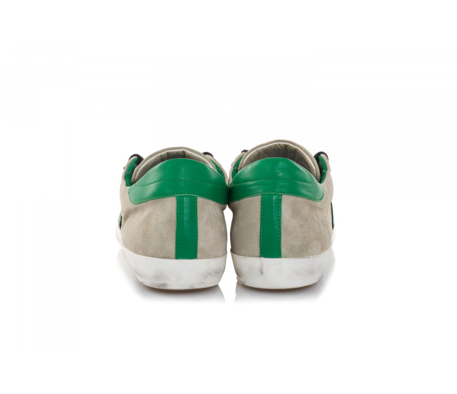 'Paris' Suede And Leather Sneakers