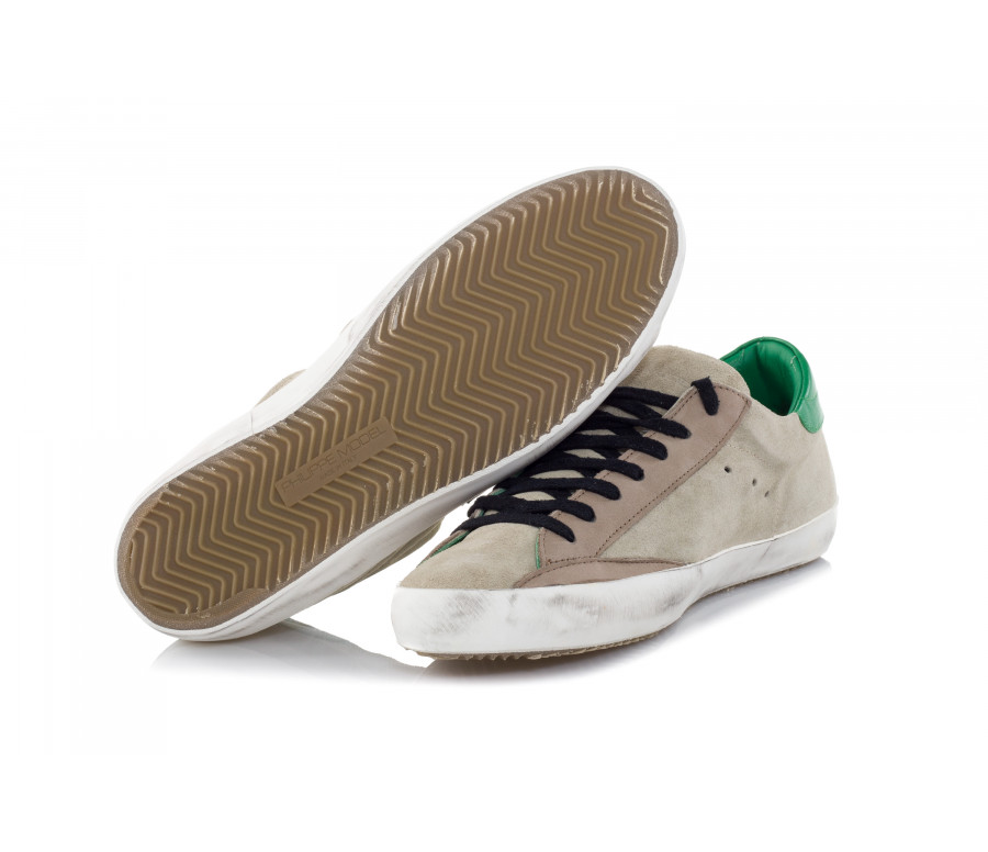 'Paris' Suede And Leather Sneakers