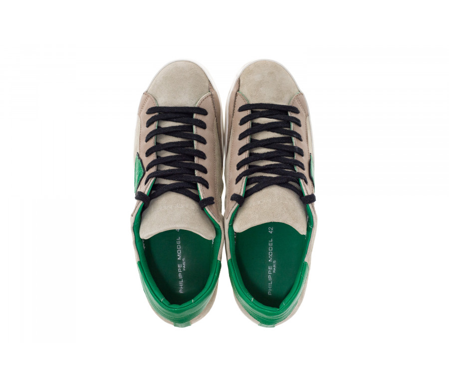 'Paris' Suede And Leather Sneakers