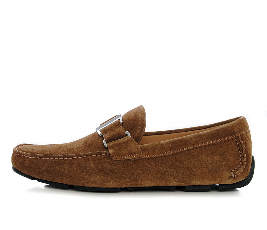 "sardegna" suede driving loafers