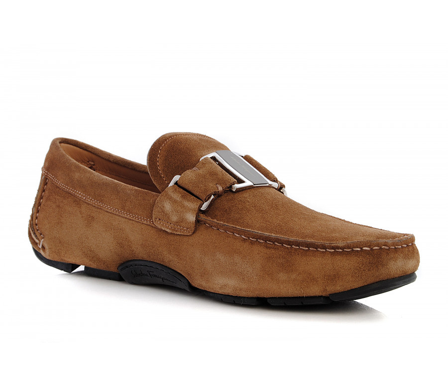 "sardegna" suede driving loafers
