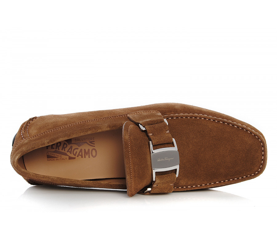"sardegna" suede driving loafers