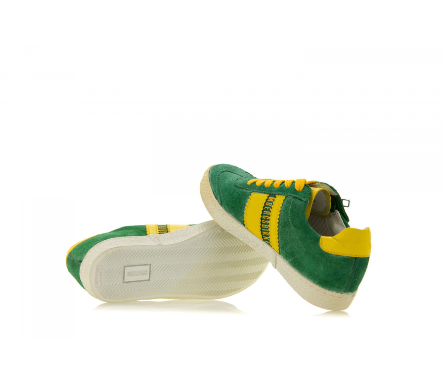 "pro-soccer e58" contrasting band suede sneakers