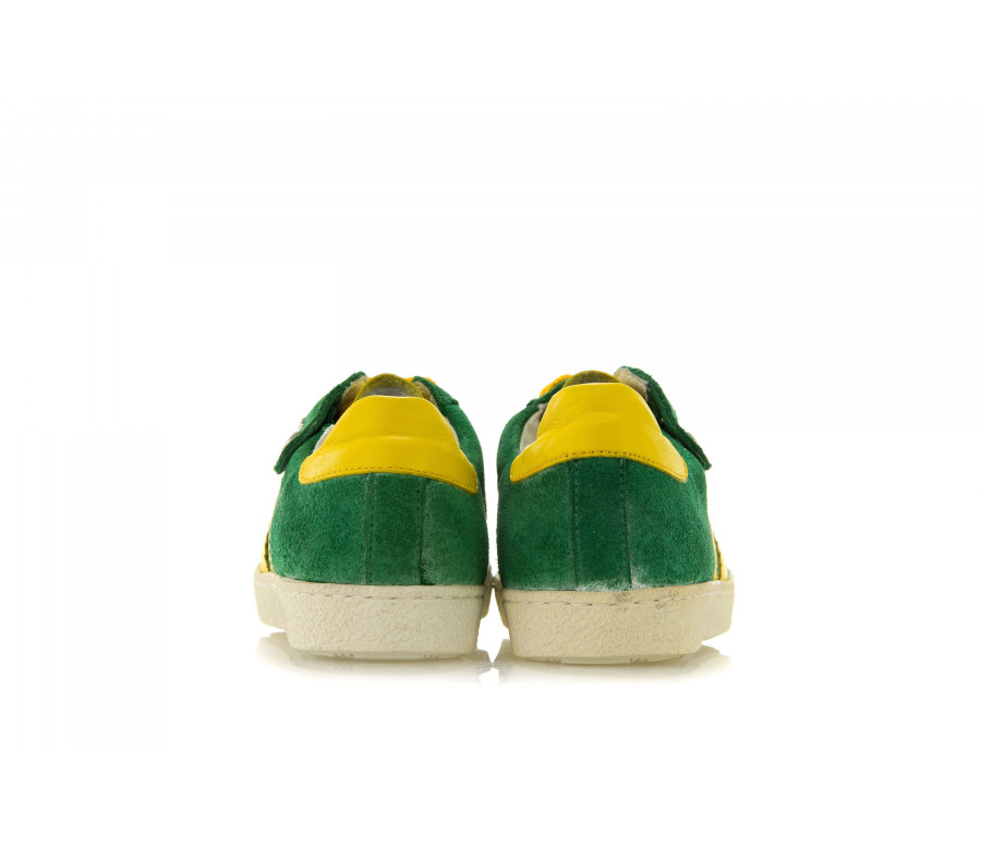 "pro-soccer e58" contrasting band suede sneakers