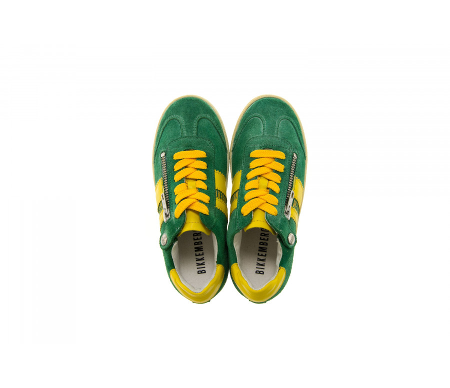 "pro-soccer e58" contrasting band suede sneakers