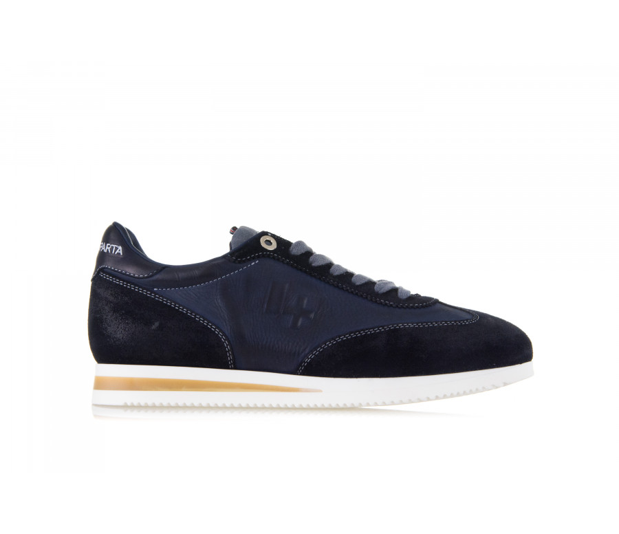 "lorenzo" leather & suede sneakers