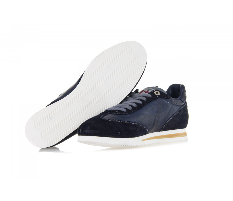 "lorenzo" leather & suede sneakers
