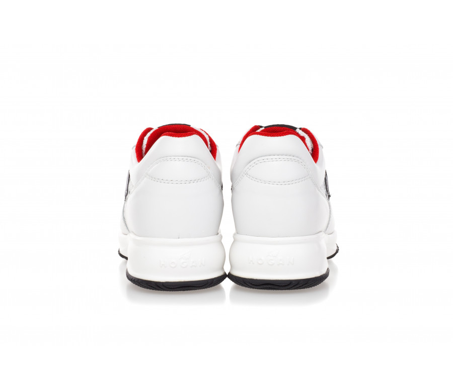'Interactive' Glitter Leather Sneakers