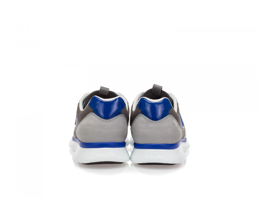 'H254' Technical Fabric & Leather Sneakers