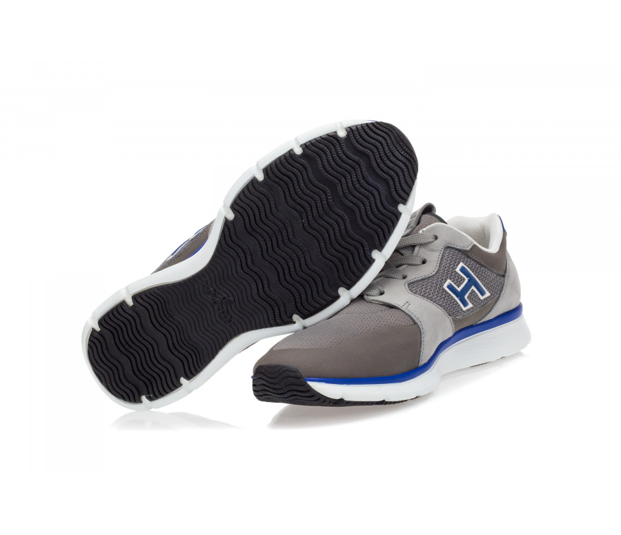 'H254' Technical Fabric & Leather Sneakers