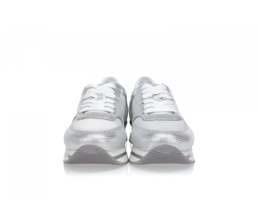 'H222' Reptile Effect Leather Sneakers