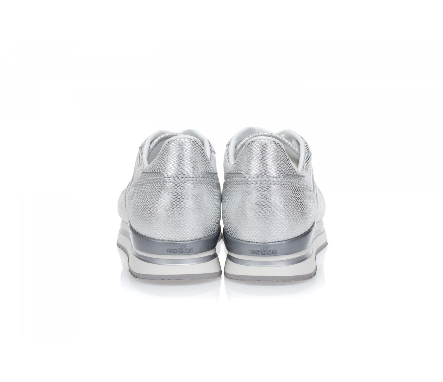 'H222' Reptile Effect Leather Sneakers