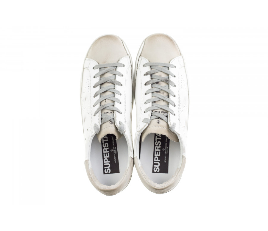 'Superstar' Perforated Leather Sneakers