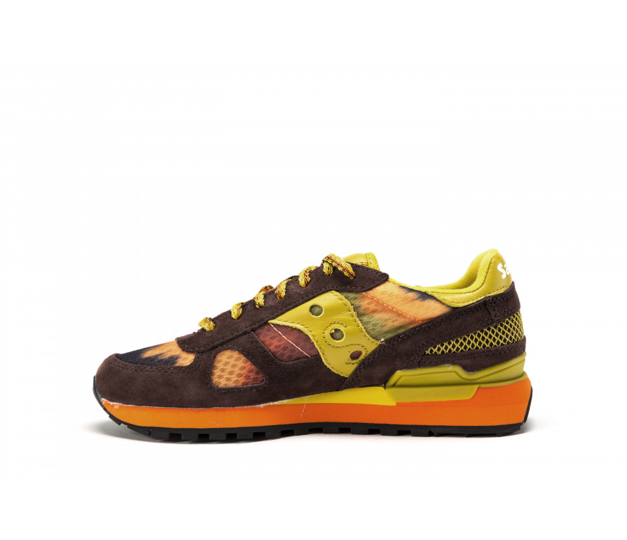 "shadow o' chamonix" leather & fabric sneakers 