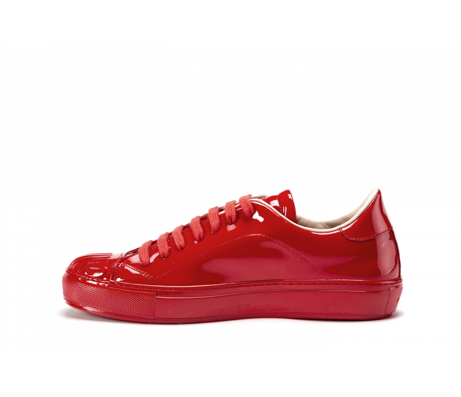 "biancospino" patent leather sneakers