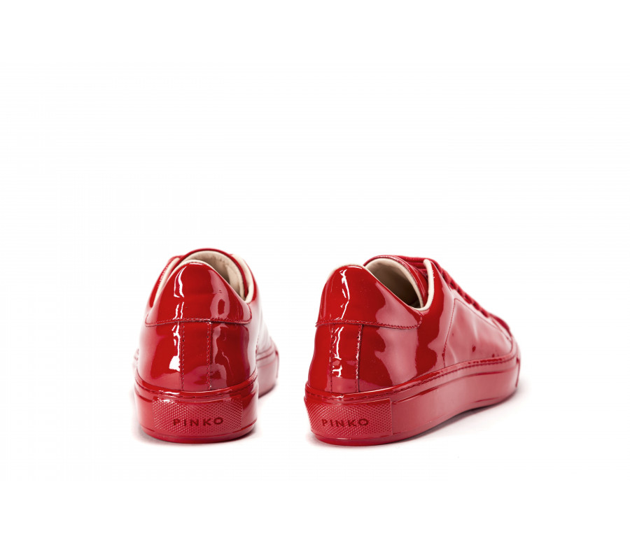 "biancospino" patent leather sneakers