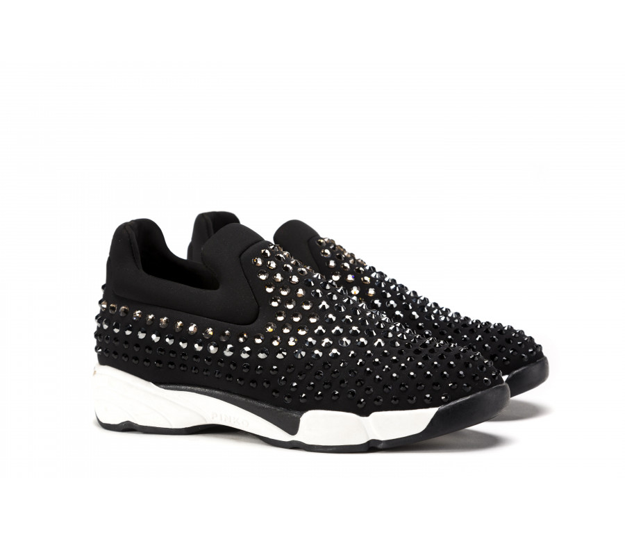 "gem" slip-on sneakers with rhinestones