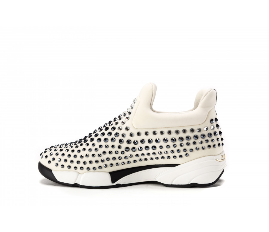"gem" slip-on sneakers with rhinestones