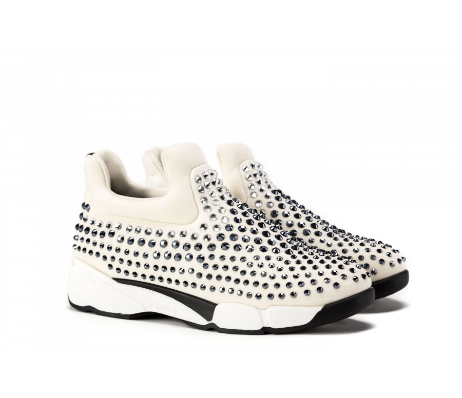 "gem" slip-on sneakers with rhinestones