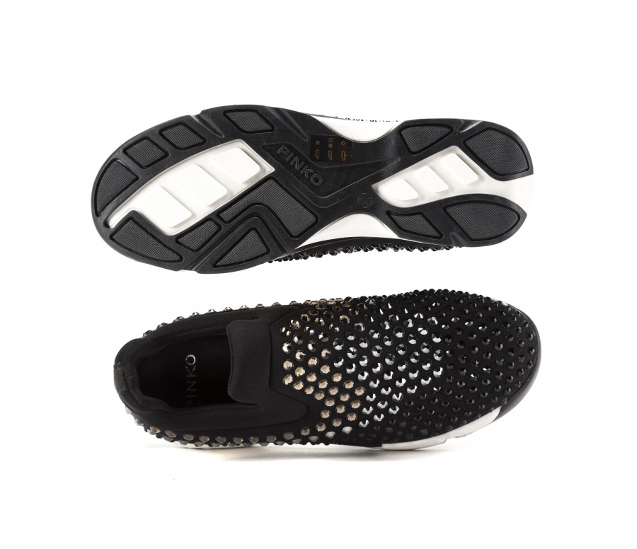 "gem" slip-on sneakers with rhinestones