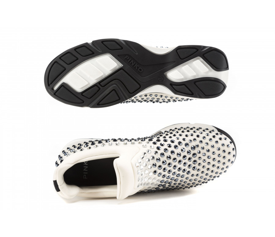 "gem" slip-on sneakers with rhinestones
