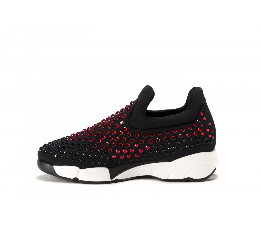 "turbine" slip-on sneakers with rhinestones