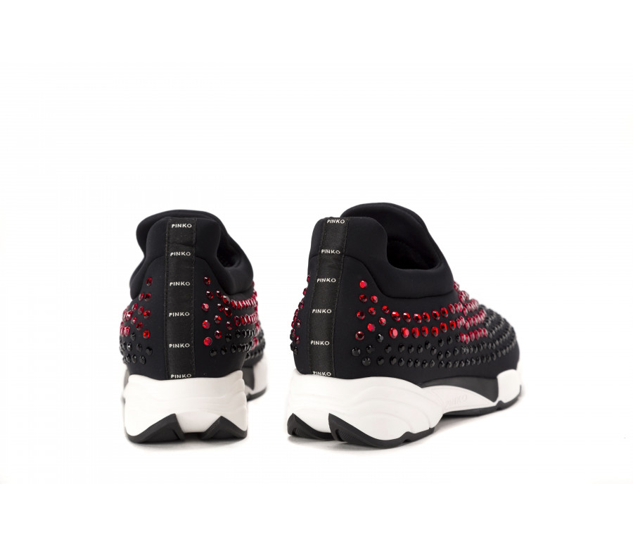 "turbine" slip-on sneakers with rhinestones