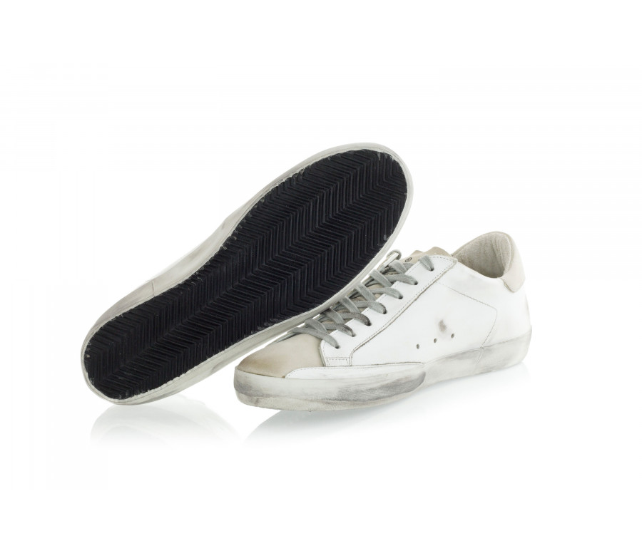 'Superstar' Perforated Leather Sneakers