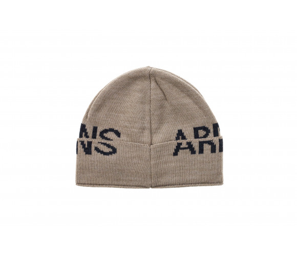 Logo Knit Wool Blend Beanie Hat
