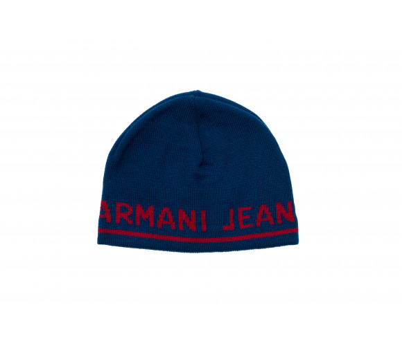 Logo Knit Wool Blend Beanie Hat