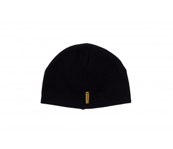 Plaid Patch Wool Blend Beanie Hat