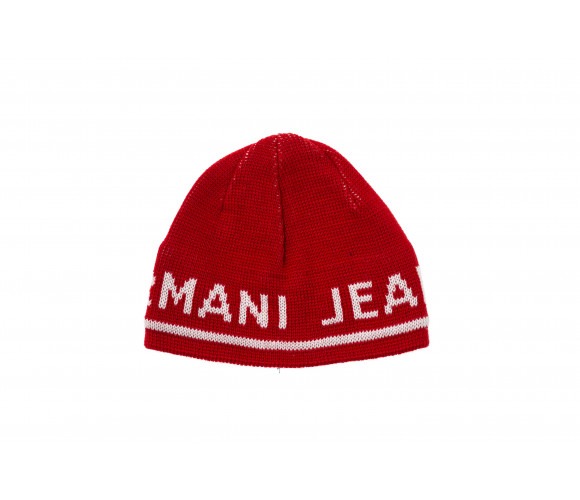Logo Knit Wool Blend Beanie Hat