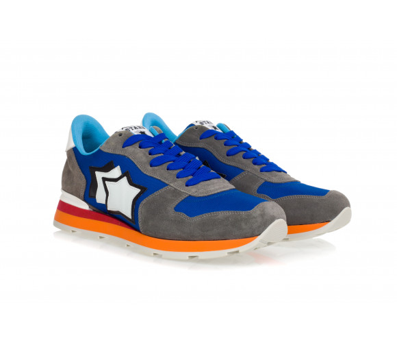 'Antares' Suede & Technical Fabric Sneakers
