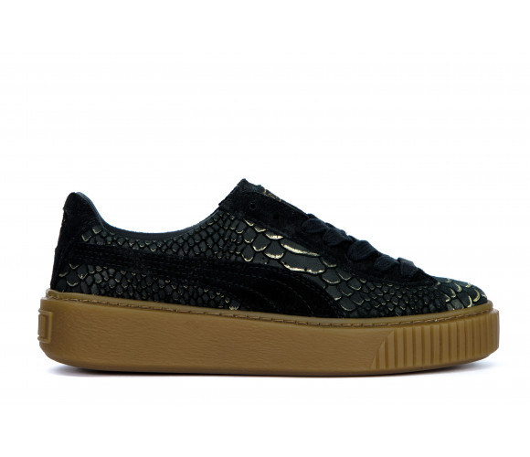 "platform exotskin" platform leather sneakers