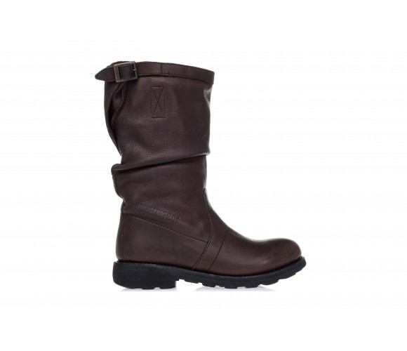 '254 Mid Boot' Vintage Leather Bikers